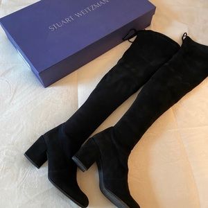 Stuart Weitzman Tieland Over-The-Knee Boots Sz 8.5